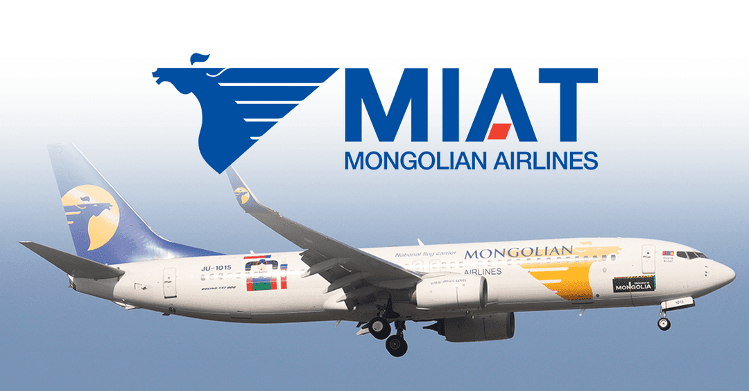 MIAT Mongolian Airlines Flugzeug